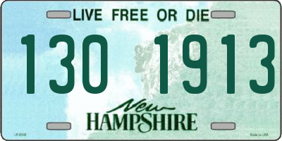 NH license plate 1301913