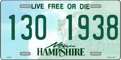 NH license plate 1301938
