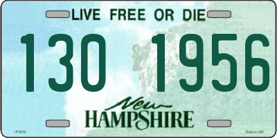 NH license plate 1301956