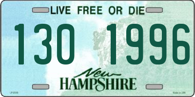 NH license plate 1301996
