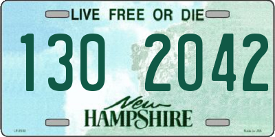 NH license plate 1302042