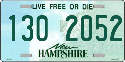 NH license plate 1302052