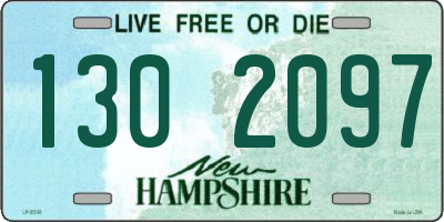 NH license plate 1302097