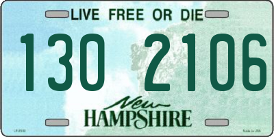 NH license plate 1302106