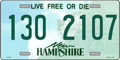 NH license plate 1302107