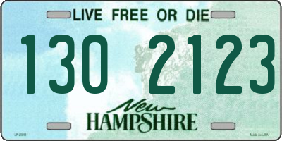 NH license plate 1302123