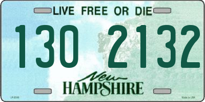 NH license plate 1302132