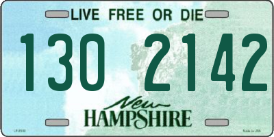 NH license plate 1302142