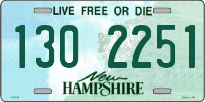 NH license plate 1302251