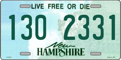 NH license plate 1302331