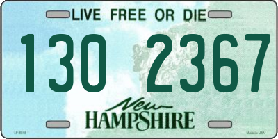 NH license plate 1302367
