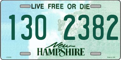 NH license plate 1302382