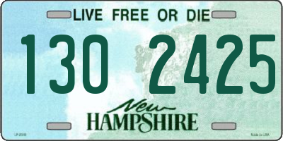 NH license plate 1302425