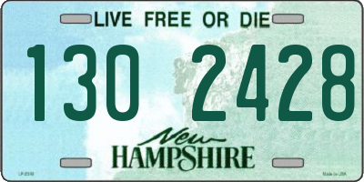 NH license plate 1302428