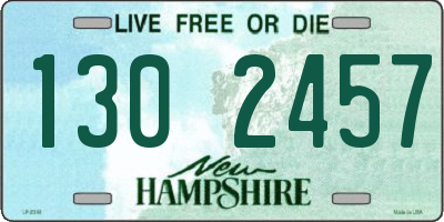 NH license plate 1302457