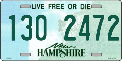 NH license plate 1302472
