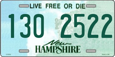 NH license plate 1302522