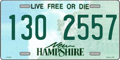 NH license plate 1302557