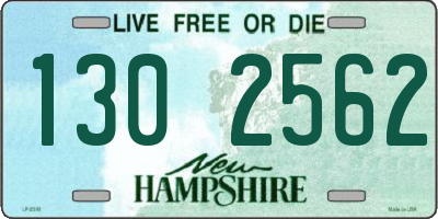 NH license plate 1302562