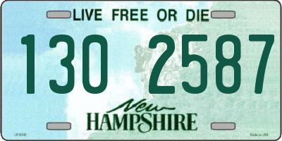 NH license plate 1302587