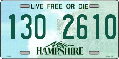 NH license plate 1302610