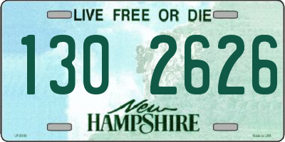 NH license plate 1302626