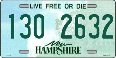 NH license plate 1302632
