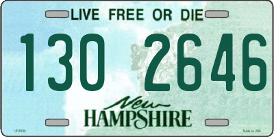 NH license plate 1302646