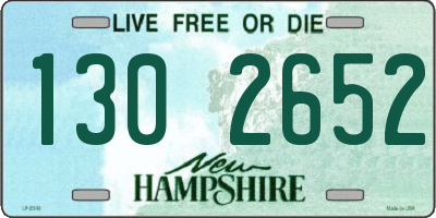 NH license plate 1302652