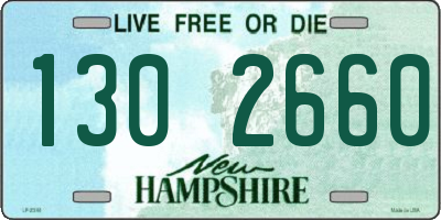 NH license plate 1302660