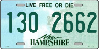 NH license plate 1302662