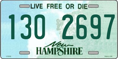NH license plate 1302697