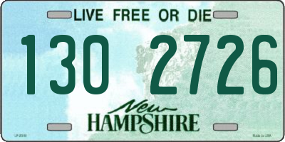 NH license plate 1302726