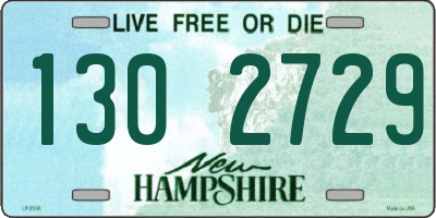 NH license plate 1302729