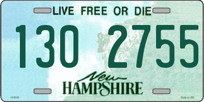 NH license plate 1302755