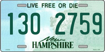 NH license plate 1302759