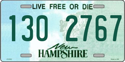 NH license plate 1302767