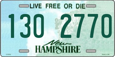 NH license plate 1302770