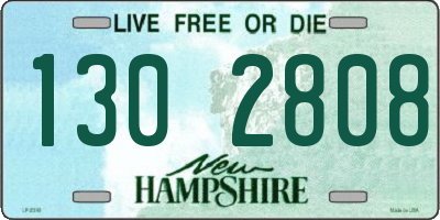NH license plate 1302808