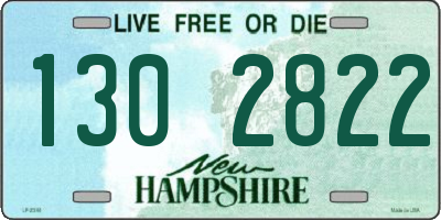 NH license plate 1302822