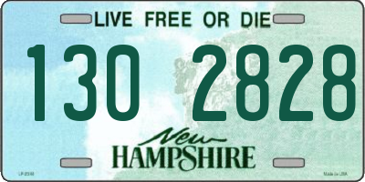NH license plate 1302828