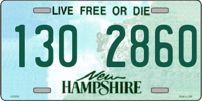NH license plate 1302860