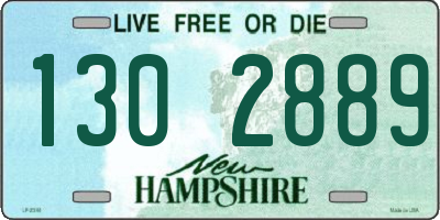 NH license plate 1302889