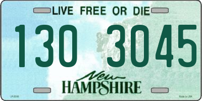 NH license plate 1303045
