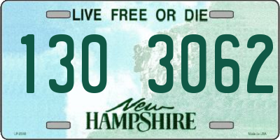 NH license plate 1303062