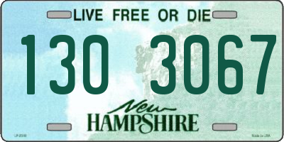 NH license plate 1303067