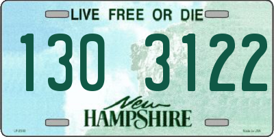 NH license plate 1303122