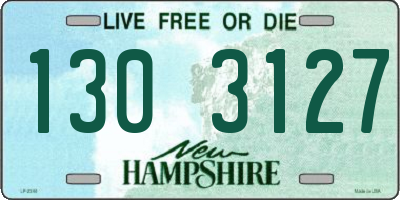 NH license plate 1303127