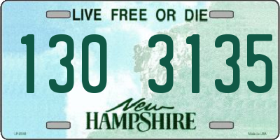 NH license plate 1303135