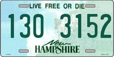 NH license plate 1303152